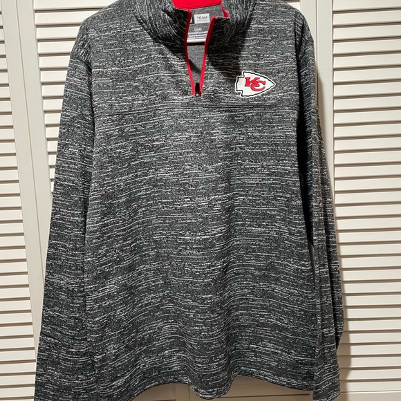 🆕KC Chiefs NFL Quarter Zip Pullover - Picture 2 of 8